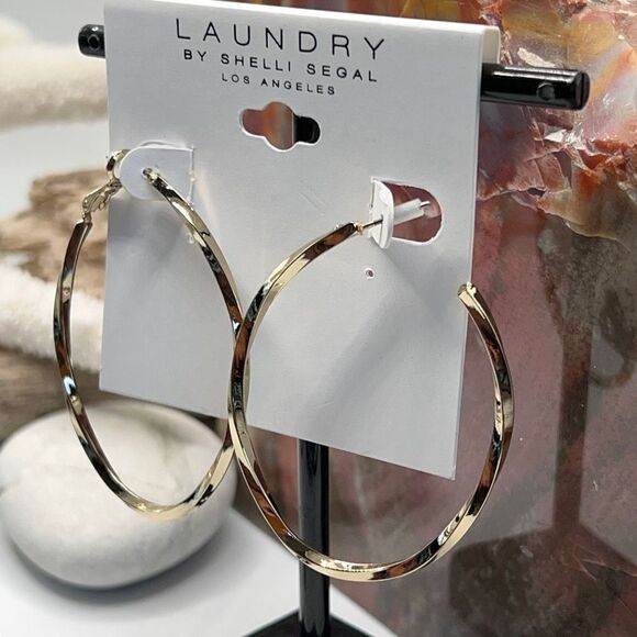 Gold Hoop  Earrings Laundry by Shelli Segal $16ea / 3 for $25 - Picture 7 of 8